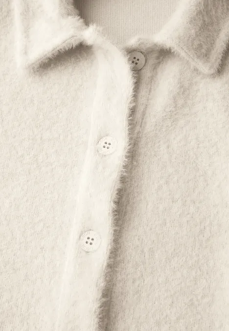 Federgarn-Cardigan raw sand beige Federgarn-Cardigan raw sand beige