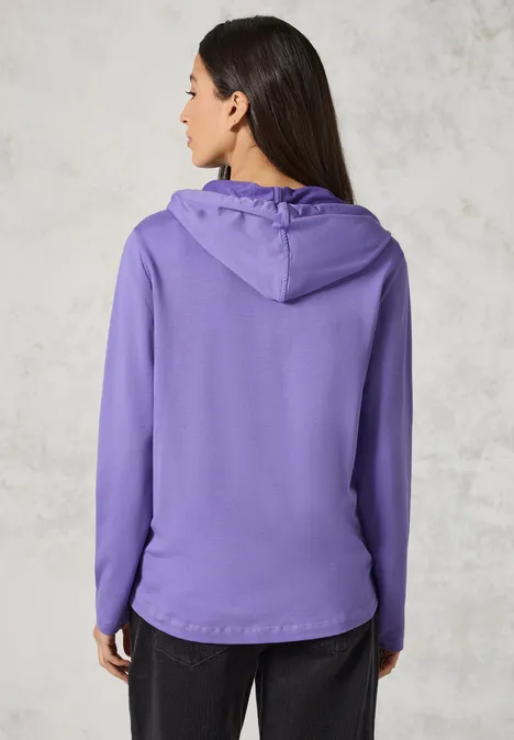 Hoodie-Shirt mit Artwork wild lilac