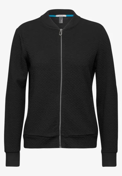 Strukturjacke Black