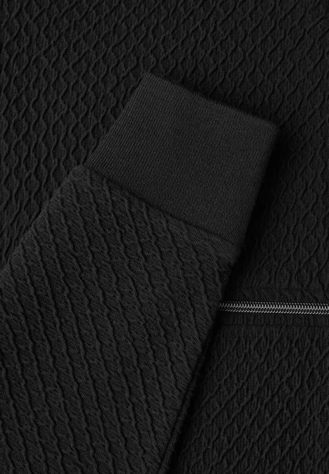 Strukturjacke Black