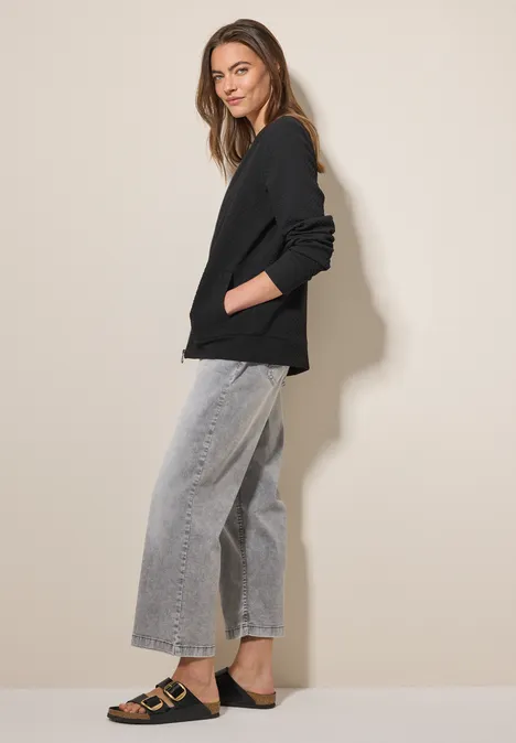 Strukturjacke Black
