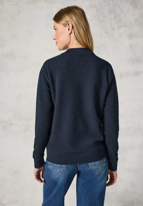 Strukturjacke universal blue