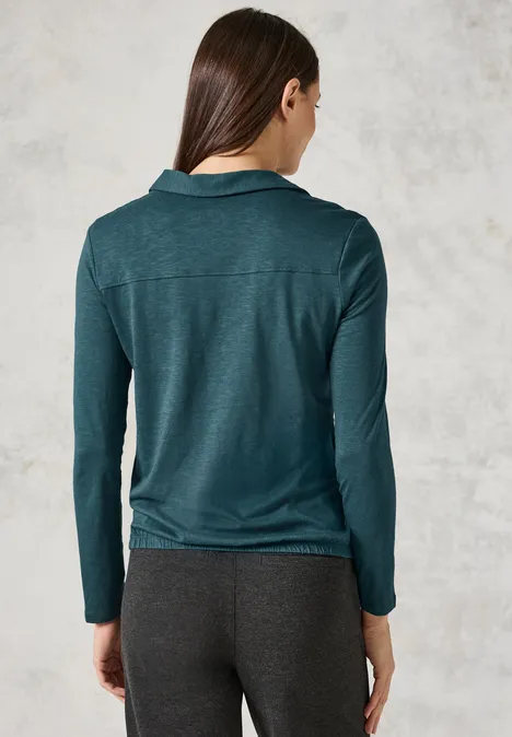 Shirt mit Polokragen atlantic green
