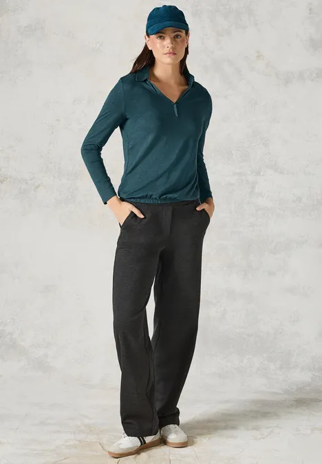 Shirt mit Polokragen atlantic green