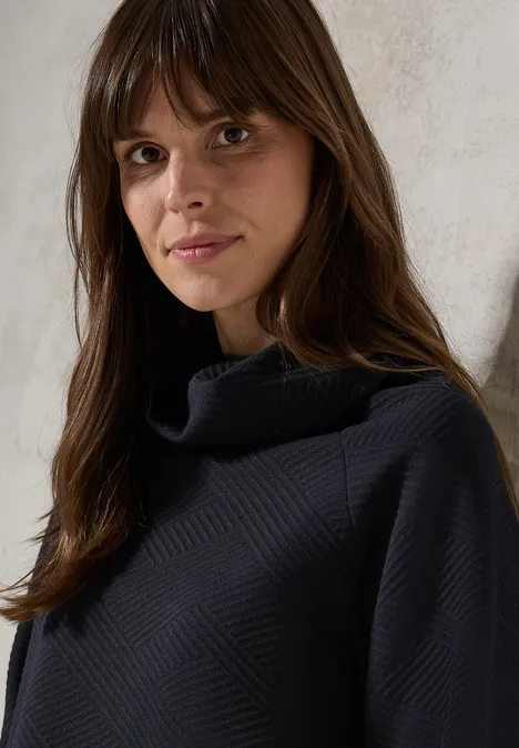 Shirt mit Schalkragen universal blue