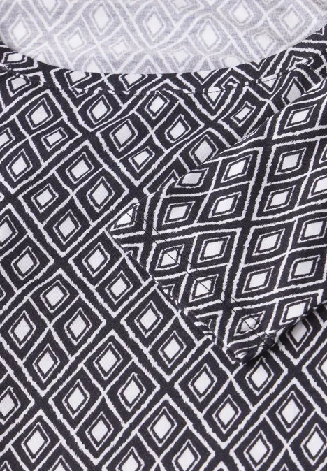 Shirt mit U-Boot-Ausschnitt deep charcoal grey