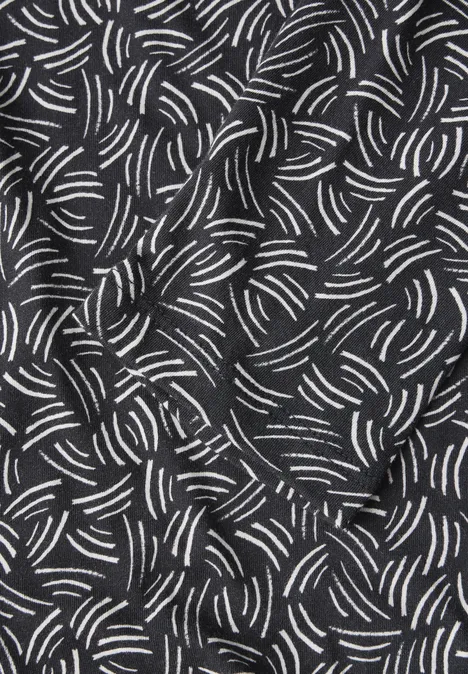 Shirt mit U-Boot-Ausschnitt deep charcoal grey