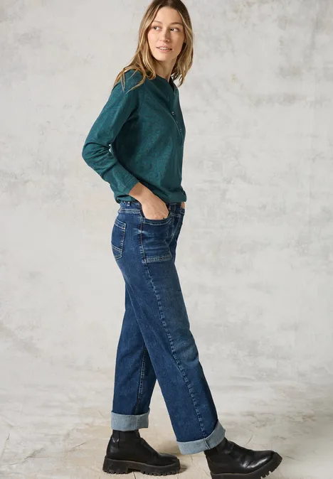 Shirt im Tunika-Look atlantic green