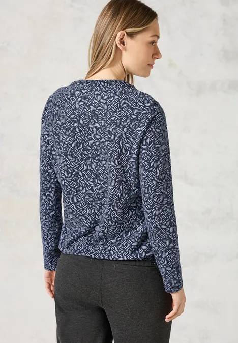 Shirt im Tunika-Look universal blue