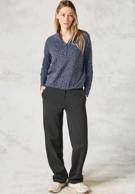 Shirt im Tunika-Look universal blue