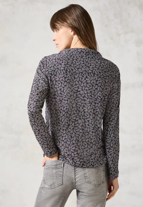 Shirt im Tunika-Look deep charcoal grey