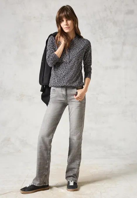 Shirt im Tunika-Look deep charcoal grey