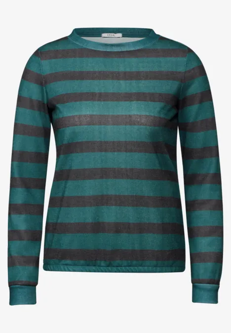 Shirt im Melange-Look atlantic green melange