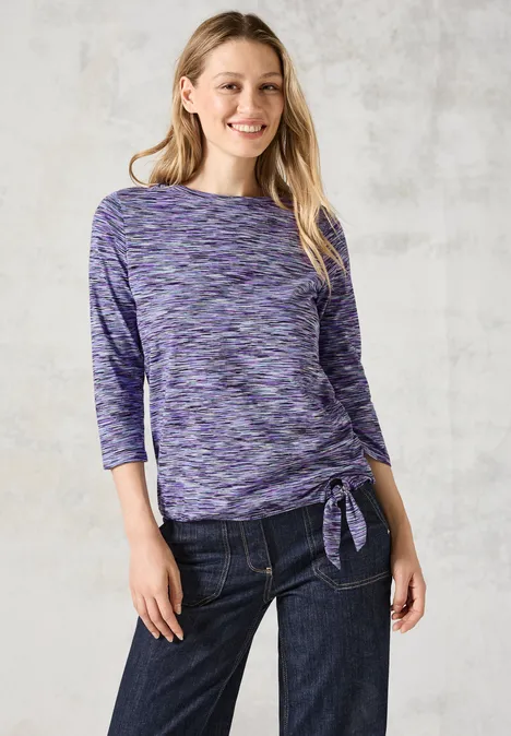 Shirt im Melange-Look multi charcoal grey melange