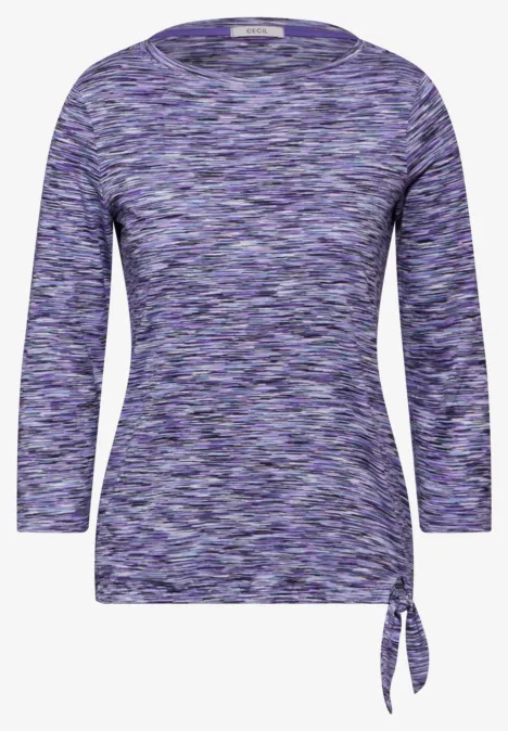 Shirt im Melange-Look multi charcoal grey melange