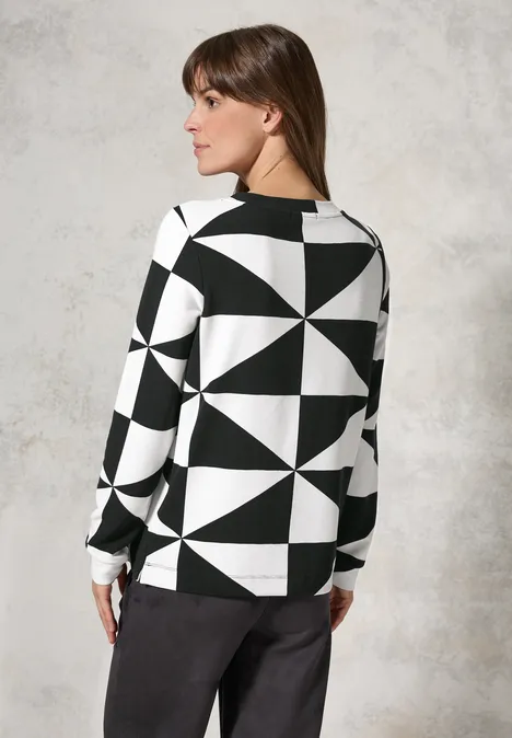 Gemustertes Ottoman Shirt Black