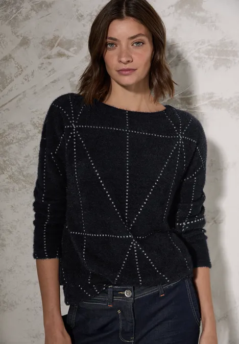Federgarn Langarmshirt Black