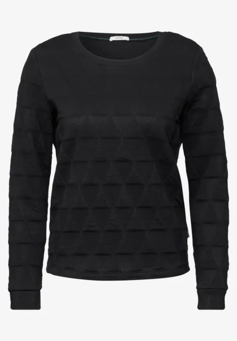 Shirt mit grafischem Muster Black