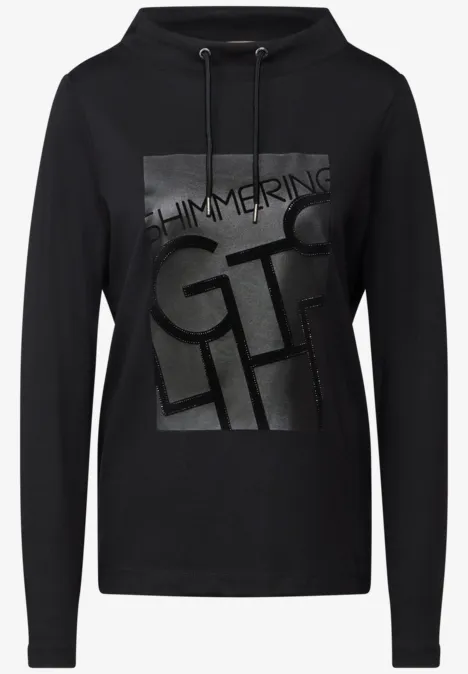 Shirt mit Print Black