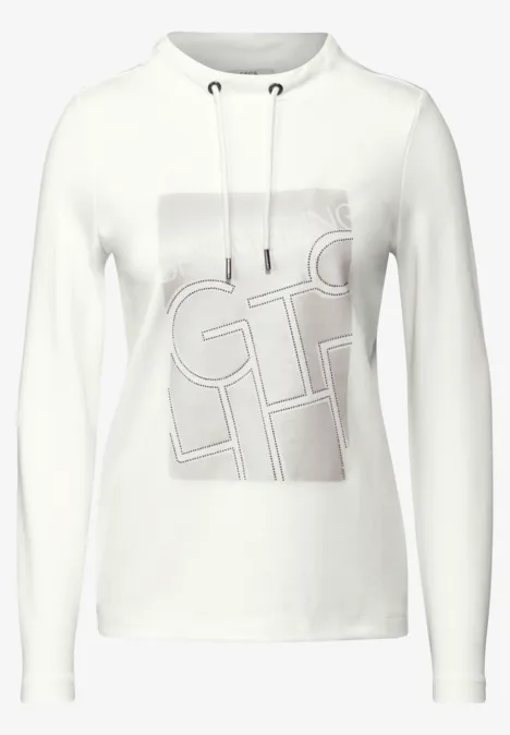 Shirt mit Print vanilla white
