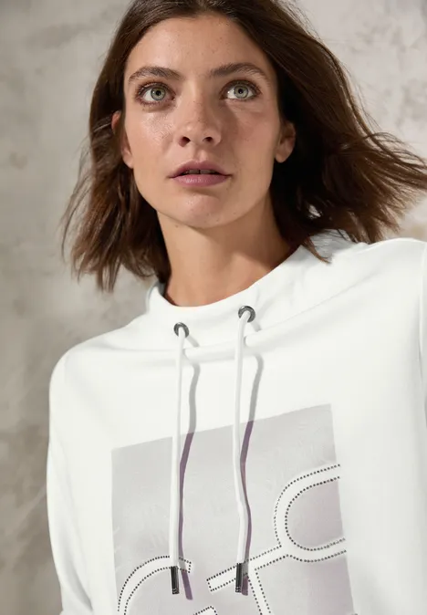 Shirt mit Print vanilla white