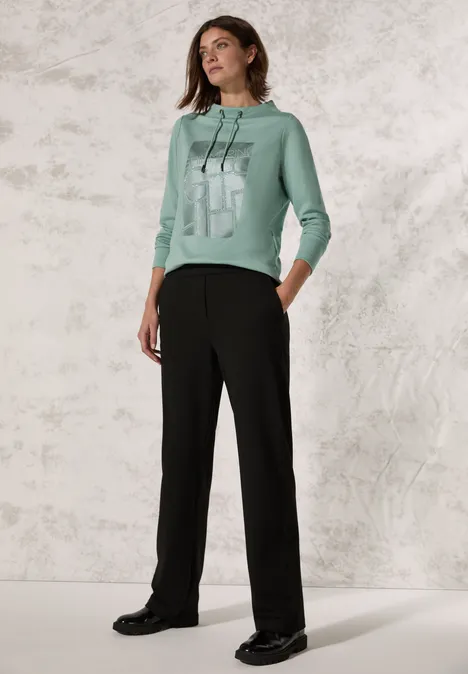 Shirt mit Print glaced salvia green