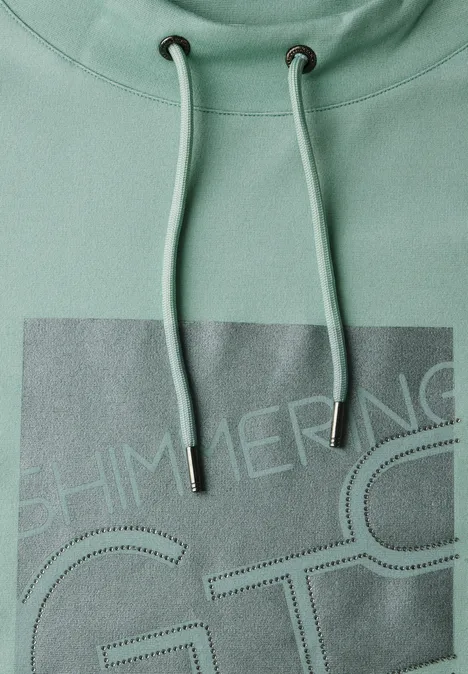 Shirt mit Print glaced salvia green