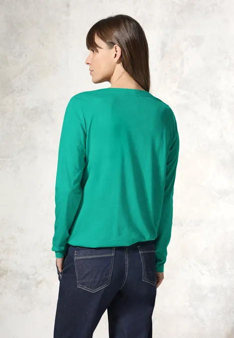 Shirt im Melange-Look aventurine green