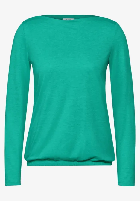 Shirt im Melange-Look aventurine green