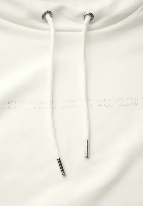 Shirt mit Folien-Wording vanilla white