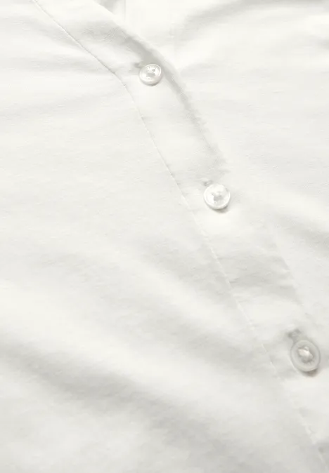 Shirt mit Knopfleiste vanilla white