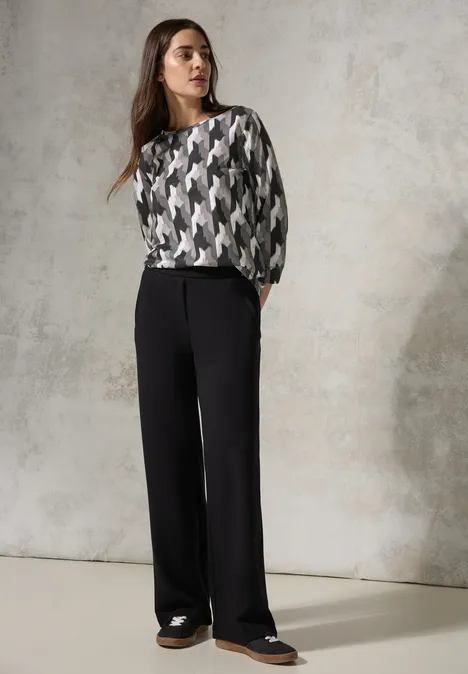 Shirt mit grafischem Print Black