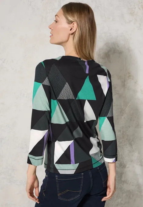 Shirt mit grafischem Print Black