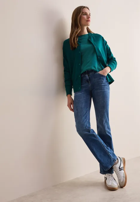 Raglan-Shirt petrol green