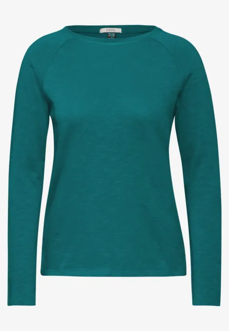 Raglan-Shirt petrol green
