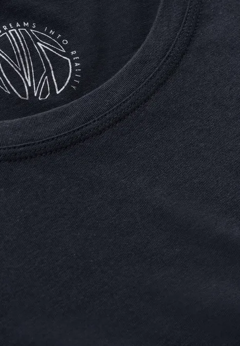 T-shirt avec nœud à l'ourlet universal blue