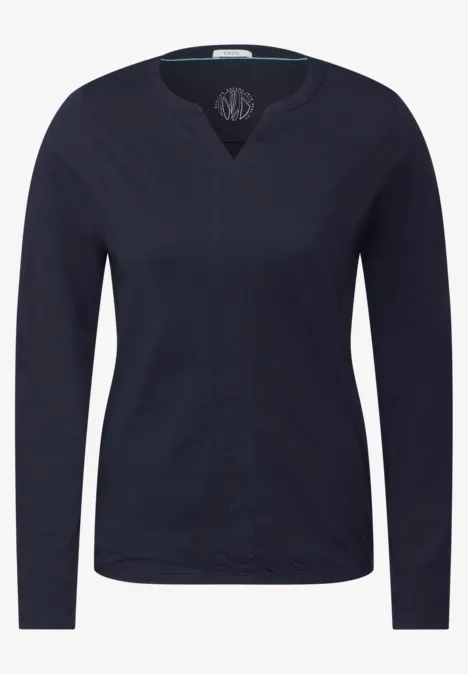 Shirt im Tunika-Look universal blue