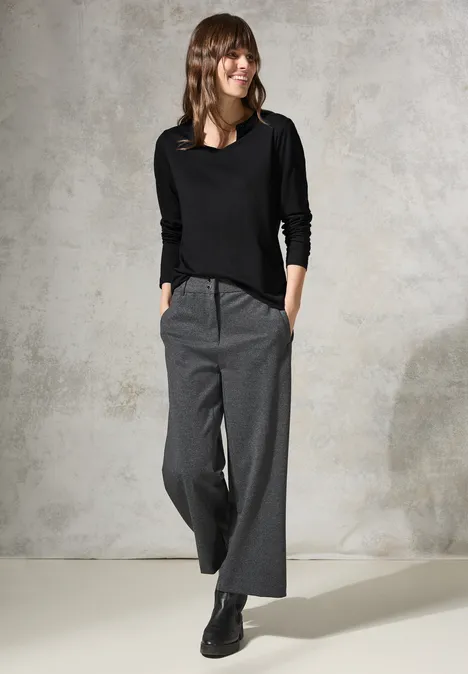 Shirt mit Schmucksteinchen Black