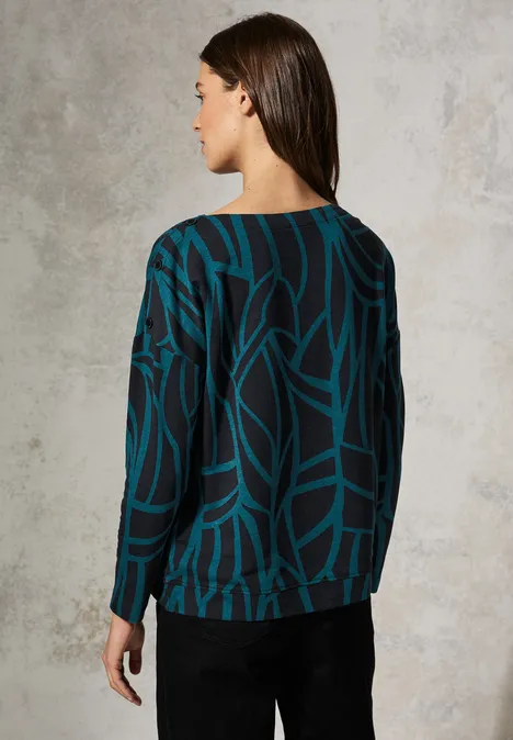 Shirt mit Knöpfen Black
