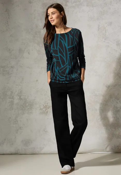 Shirt mit Knöpfen Black