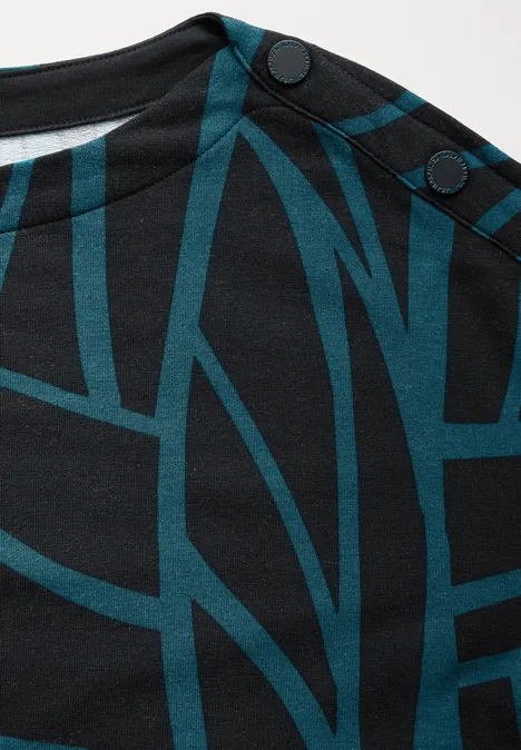 Shirt mit Knöpfen Black