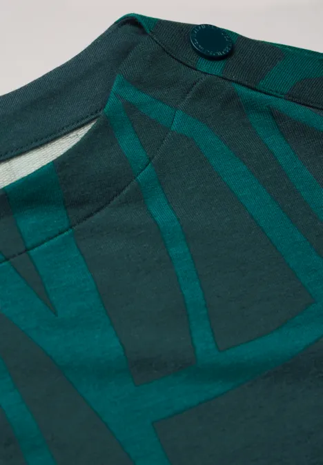 Shirt mit Knöpfen petrol green