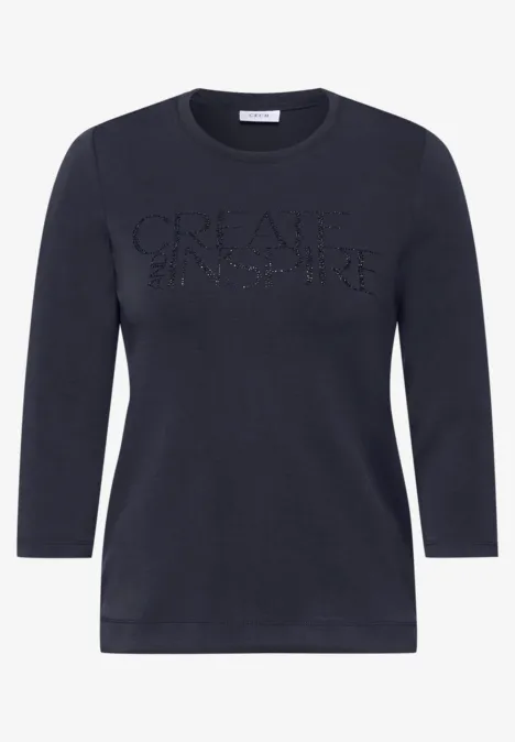 Softes Shirt mit Wording universal blue