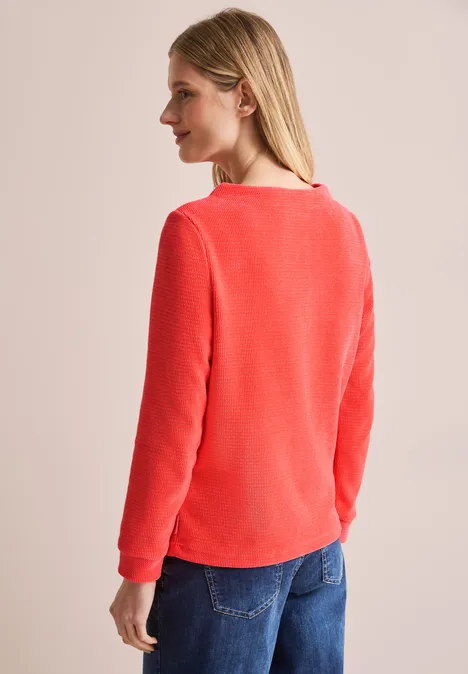 Cord-Shirt juicy orange