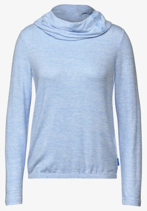 Kuscheliges Melange-Shirt light blue melange