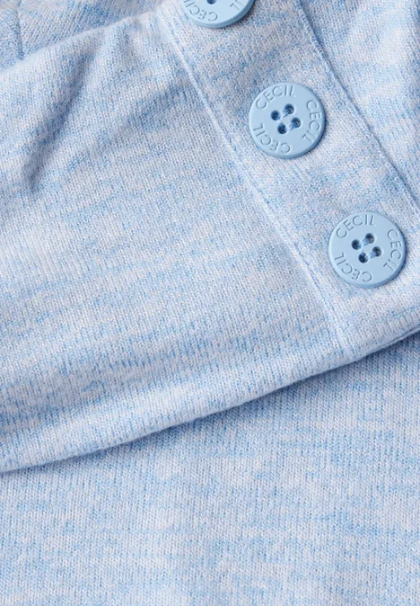 Kuscheliges Melange-Shirt light blue melange