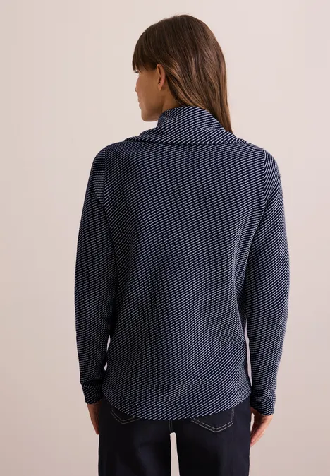 Two-Tone Ottoman Jacke universal blue
