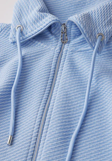 Two-Tone Ottoman Jacke fresh light blue