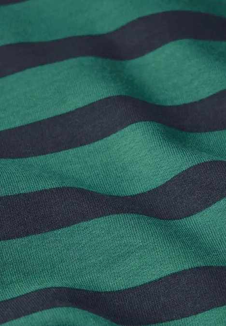 Gestreiftes Hoodieshirt sea green