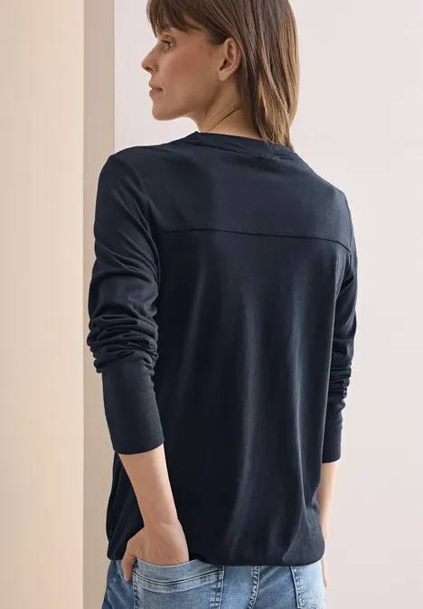 Shirt im Tunika-Look universal blue